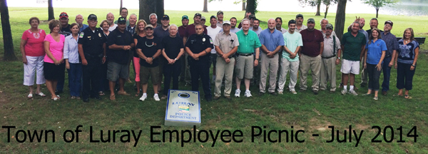 Photo of the Town of Luray Employee Picnic - July 2014