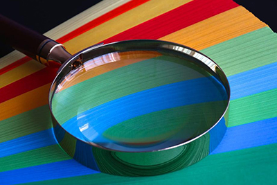 Photo of a magnifying glass